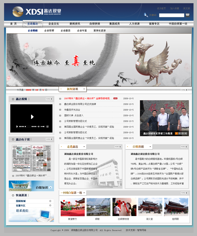 查看------湖南鑫达银业股份有限公司网站