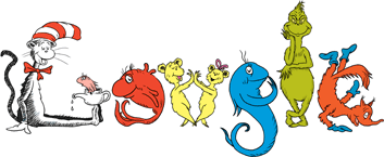 Google Logo - Dr. Seuss  Birthday