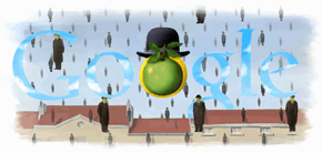 Google Logo - Rene Magritte s Birthday