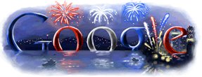 Google Logo - 4th of July