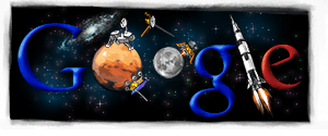 Google Logo - 50th Anniversary of Nasa