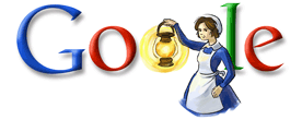 Google Logo - Florence Nightingale s Birthday