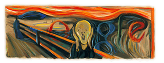 Google Logo - Edvard Munch s Birthday