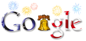 Google Logo - 4th of July