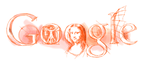 Google Logo - Leonardo da Vinci s Birthday