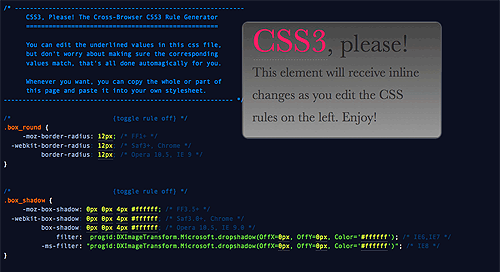 CSS3, please! 