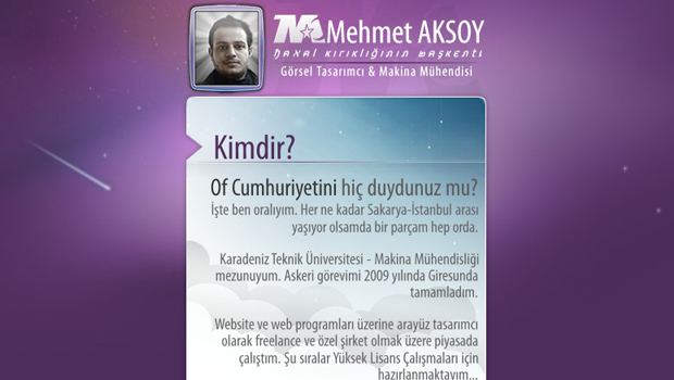 Mehmetaksoy Portfolio Design